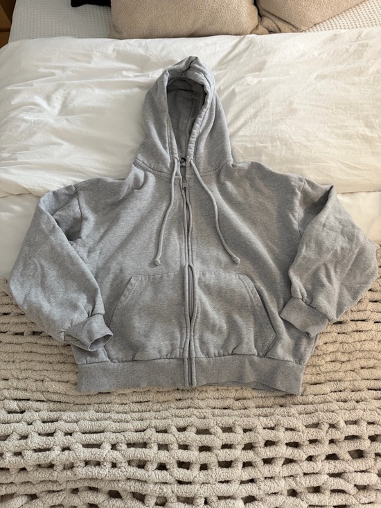 Garage Sweaters - Garage untrafleece Gray Zip-Up Hoodie Sweater